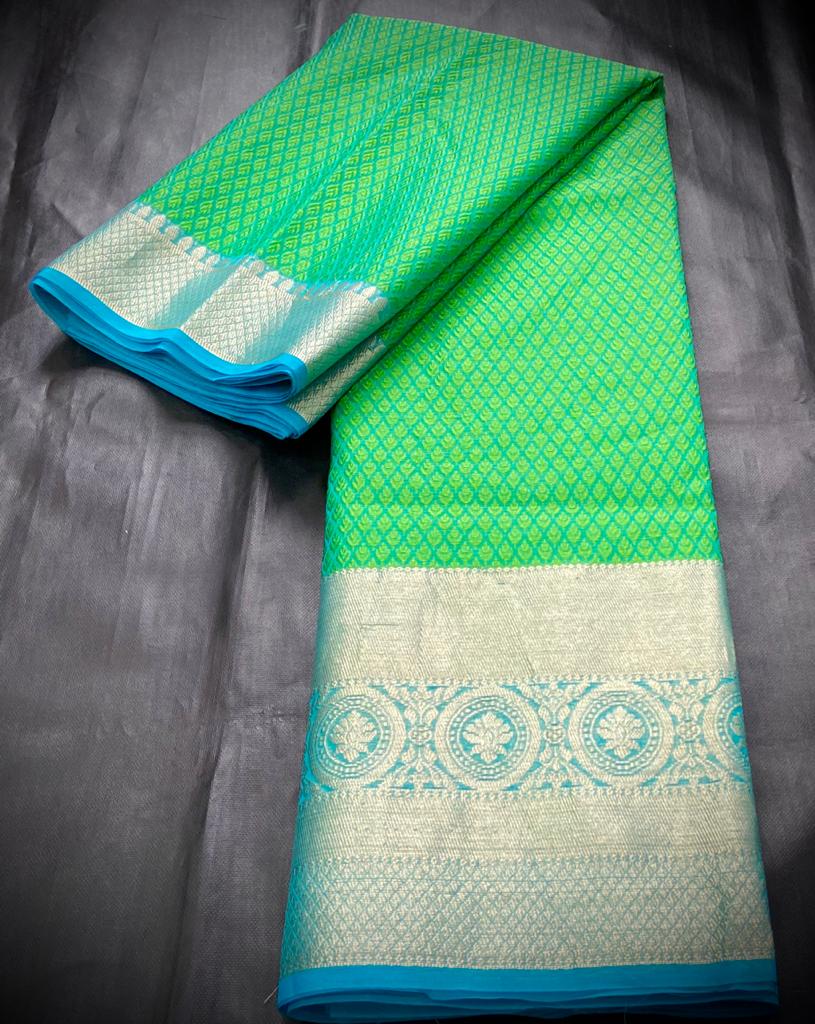 Kora Tanchoi Silk Saree - sudhasilks.com - Saree online buy | Sudha Silks
